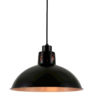 Bessemer Black and Copper Pendant Light 30cm