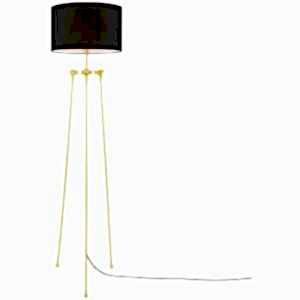 Erill Modern Tripod Floor Lamp Fabric Shade