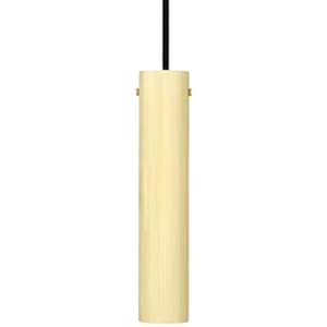 Royce Slender Reeded Brass Pendant Light