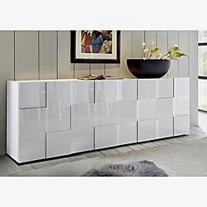 Treviso Four Door Sideboard - White Gloss Finish