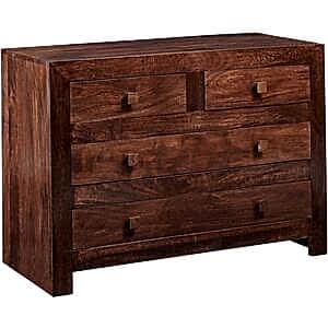 Toko Dark Wood Mango 4 Drawer Chest