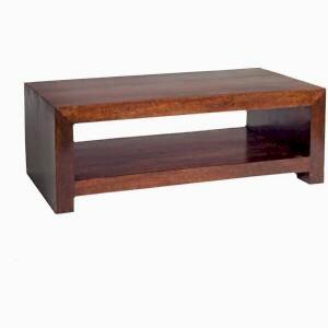 Toko Dark Wood Mango Large Rectangular Coffee Table 110 x 60cm