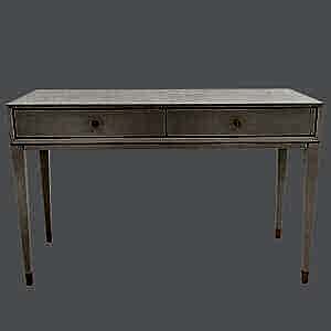 Aure Light Grey 3 Drawer Dressing Table