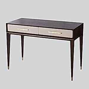 Arnolde Dark Wood and Light Grey Dressing Table