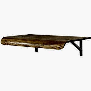 Jual Wall-Mounted Foldaway Desk in Oak or Walnut PC206