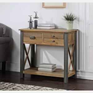 Urban Elegance - Reclaimed Small Console Table by Baumhaus Furniture
