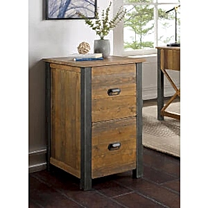 Urban Elegance - Reclaimed Two Drawer Filing Cabinet by Baumhaus Furniture
