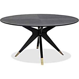 Anthology Black Round Dining Table 130cm or 150cm