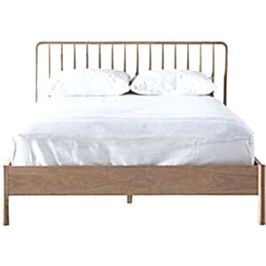 Wycombe Nordic Wood Spindle Double Bed 4ft 6inches in Oak or Black