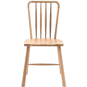 2 x Wycombe Nordic Wooden Dining Chair in Oak or Black