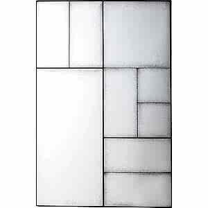 Broadheath Distressed Glass Slim Panel Mirror Antique 122cm x 81cm