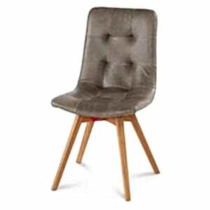 Allegro Grey Leather Dining Chair