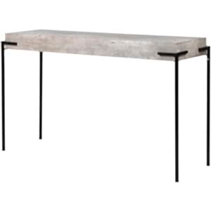 Brunswick Concrete Effect Console Table with Iron Legs