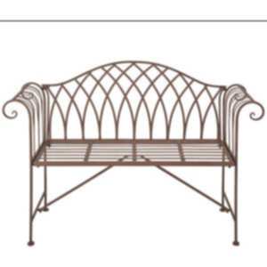 Vintage Rectory Metal Garden Bench