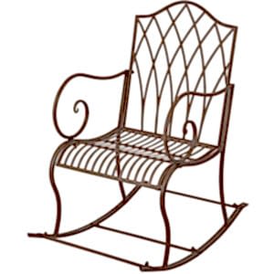 Vintage Rectory Metal Garden Rocking Chair