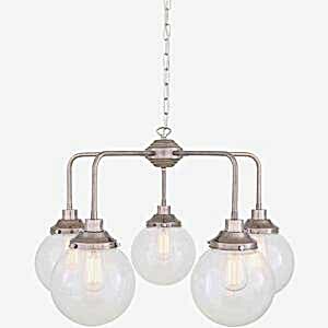 Rome Mid-Century Five-Light Globe Chandelier
