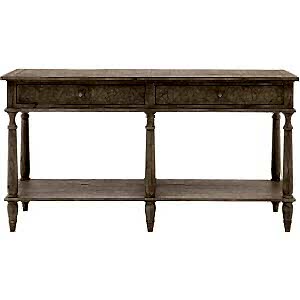 Mustique French Colonial 2 Drawer Console Table