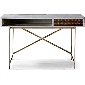 Adriana Scandi Desk or Dressing Table - Matt White or Grey