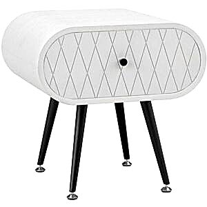 Jual Astana Retro Lattice Lamp Table JF912 One Drawer - Grey Mist