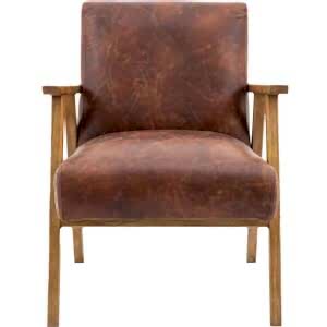 Neyland Mid-Century Vintage Armchair with Wooden Arms in Leather or Linen