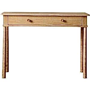 Wycombe Nordic Wood Dressing Table One Drawer in Oak or Black