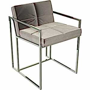 Federico Velvet Geometric Dining Chair with Metal Frame - Multiple Colours