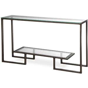 Mayfair Console Table - Steel, Bronze or Gold Frame