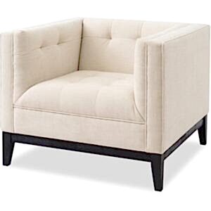 Joel Occasional Chair Cream Chenille or Whiskey Grey Boucle