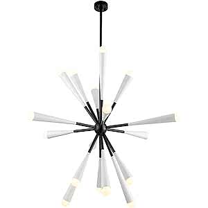 Pheonix White Starburst Pendant Lamp