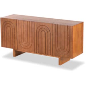 Origin Retro 4 Door Wood Sideboard - Brown or Cream Finish