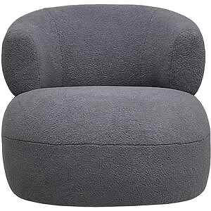 Bubble Occasional Funky Chair in Grey Boucle