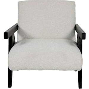 San Dimas Cream Boucle Armchair with Black Frame