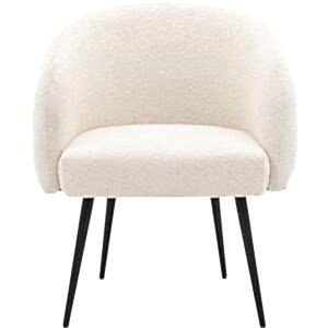 Bugatti Natural Boucle Tub Chair Faux Sheepskin