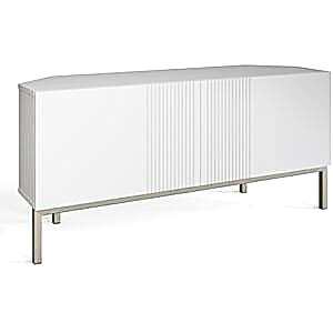 Frank Olsen Iona LED Mood Lighting Corner TV unit in White