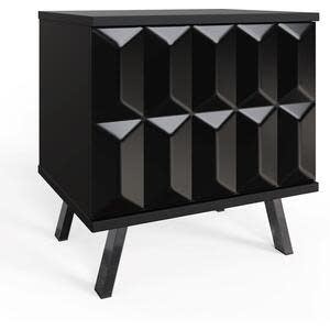 Frank Olsen Elevate Black Lamp Table with Mood Lighting