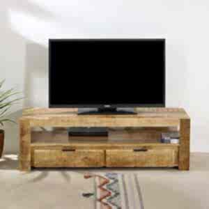 Surrey Solid Wood Tv Stand With 2 Drawers by Indian Hub