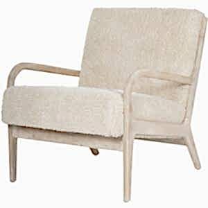 Cuddley Antiqued Natural Occasional Chair