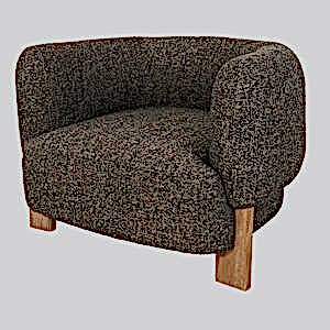Romero Dark Grey Armchair