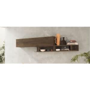 Luna Wall Storage - Mercure Oak Finish
