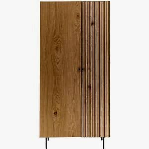 Hyland Line Wood & Iron 2 Door Wardrobe