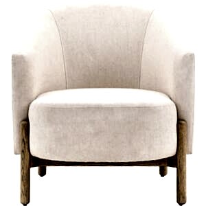Tindon Armchair - Natural Linen or Vintage Brown Leather