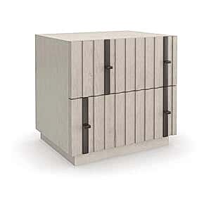 Clancy 2 Drawer Architectural Bedside Table by Kelly Hoppen 