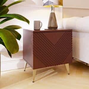 Frank Olsen AVA LED Lamp Table in Deep Mulberry