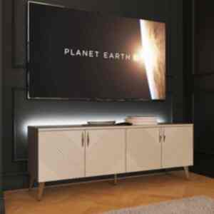 Frank Olsen AVA LED 4 Door TV Cabinet - Antique White