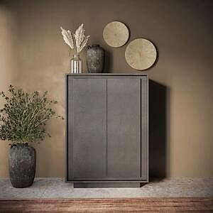 Luna Two Door High Sideboard - Lava Finish