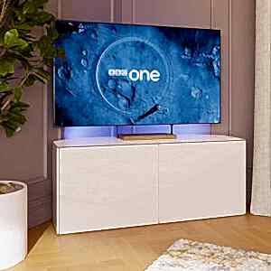 Frank Olsen INTEL 1200 Corner TV Cabinet White