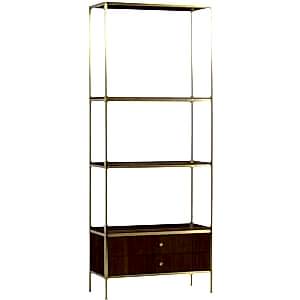 Chester Walnut Art Deco Display Bookcase