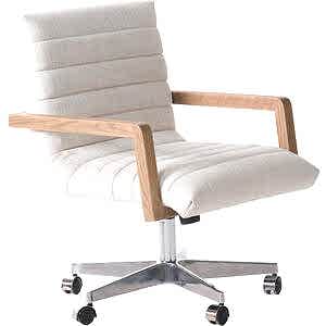 Collingham Swivel Office Chair in Neutral Weave