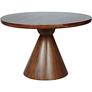 Cannery Round Dark Wood Dining Table