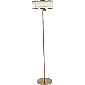 Beau Art Deco Antique Brass Floor Lamp